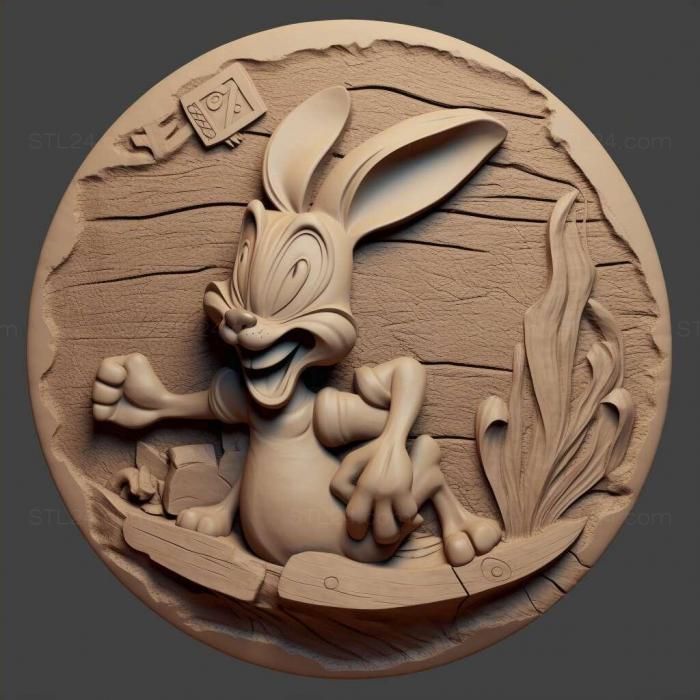 Characters (looney tunes 4, HERO_652) 3D models for cnc
